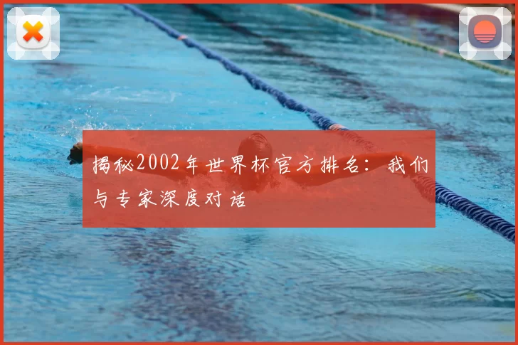 揭秘2002年世界杯官方排名：我们与专家深度对话