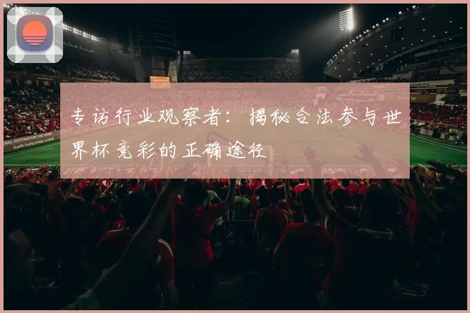 专访行业观察者:揭秘合法参与世界杯竞彩的正确途径